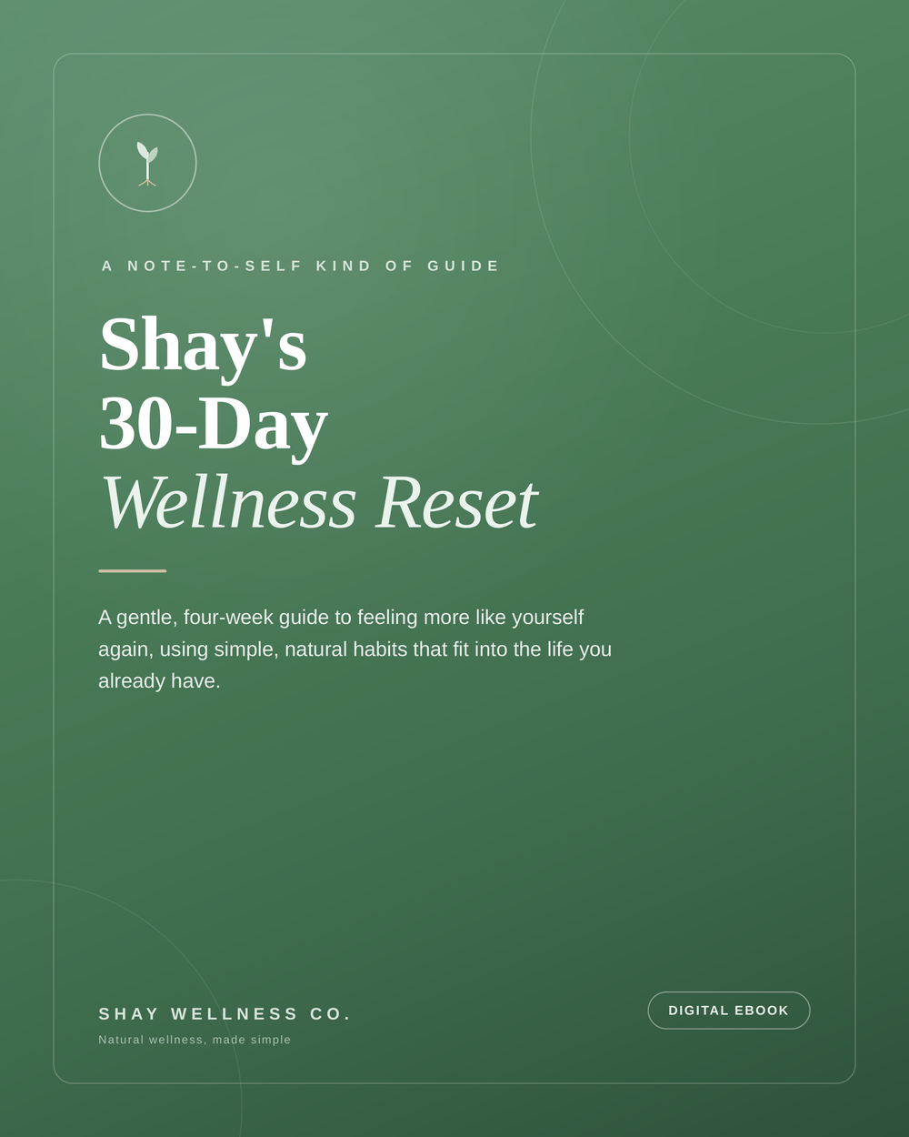 Shay's 30-Day Wellness Reset (Digital Ebook)